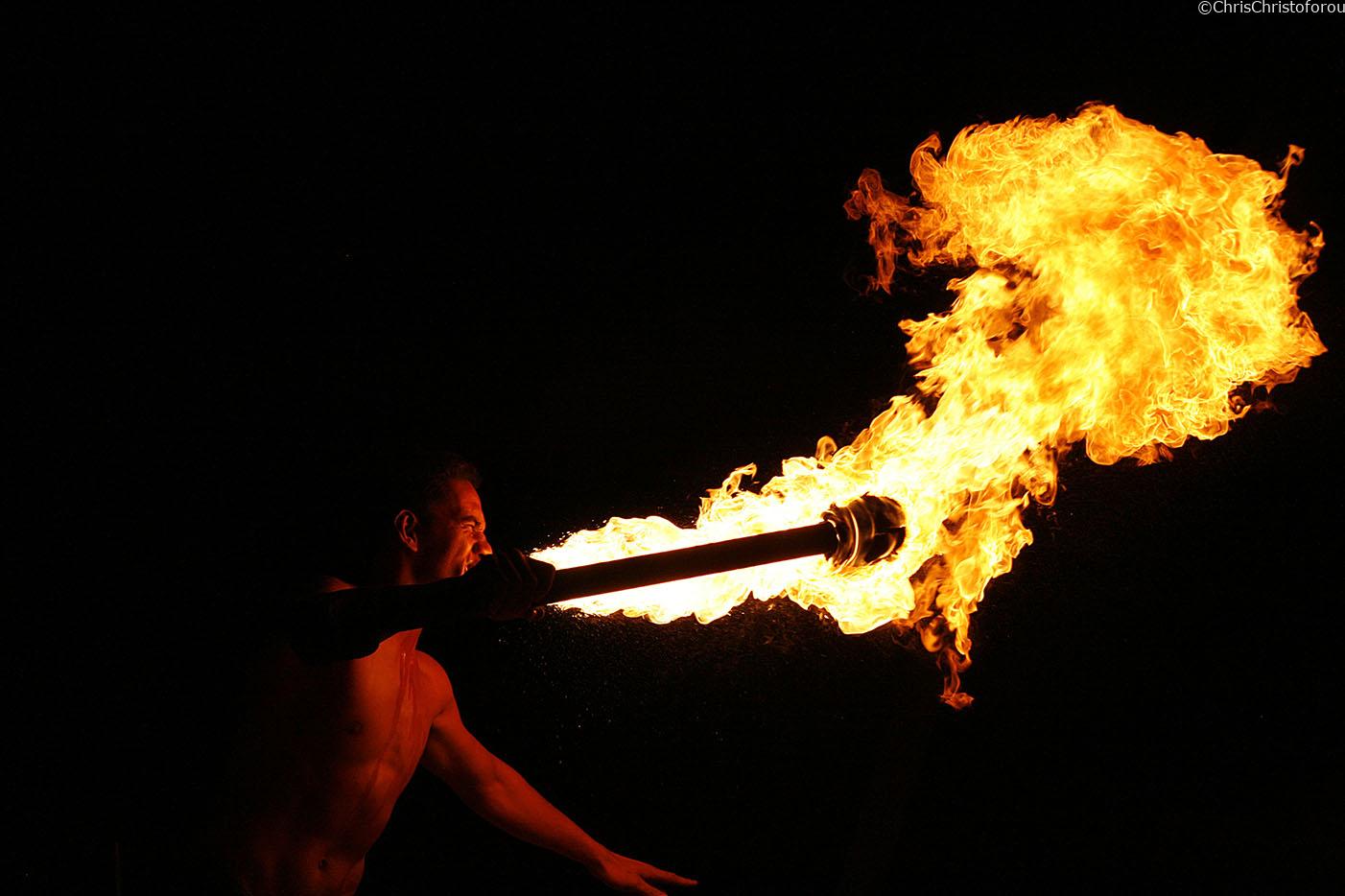 Fire Dancing - Meke Night - Mana Lagoon Resort - Mana Island - Fiji Islands