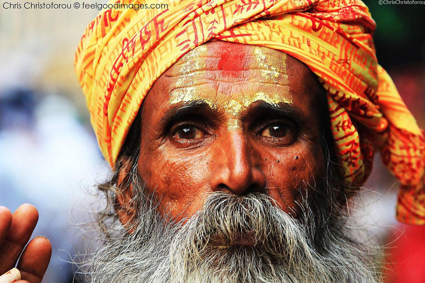 Indian Sadhu - Varanasi - By Chris Christoforou - Online Portfolio Image